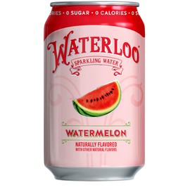 Waterloo Sparkling Water, Watermelon Naturally Flavored, 12 Fl Oz Cans (Pack of 12) – Zero Calories and Zero Sugar or Sweeteners