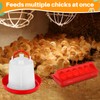 Funnymoom 12 Pack Chicken Feeder and 1.5l Waterer Set Bird