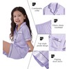SWOMOG Satin Pyjamas for Girls Boys Baby Button-Down Pjs Sets