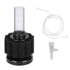 AQUANEAT Mini Aquarium Sponge Filter, Quiet Fish Tank Bio Foam Filter, with Airline Tubing, up to 2Gal
