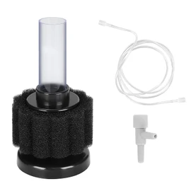 AQUANEAT Mini Aquarium Sponge Filter, Quiet Fish Tank Bio Foam Filter, with Airline Tubing, up to 2Gal