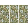 Castle Melamine William Morris Golden Lily Coasters - Set of