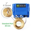 U.S. Solid 1" Motorized Ball Valve, Brass, Electric Ball Valve,