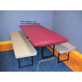 30" x 72" Maroon Kwik Covers-6 Pack