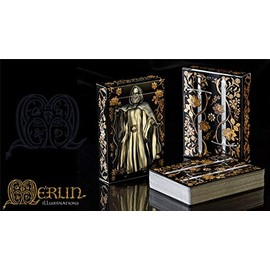 Merlin Illuminations Playing Cards by Art Playing Cards, Cool Poker Deck for Collecting, Cards for Wizards and Magic Tricks