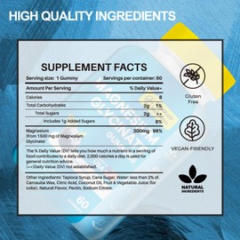 Magnesium Gummies for Relaxation & Muscle Support – Blueberry Flavor, 60 Gummies