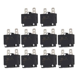 Kids Ride On Car Circuit Breaker, AC125 250V Protective Durable Auto Reset Overload Protection 10 Pieces For Motorbike (8A)