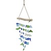 Recycled Glass Driftwood Mobile – Boho Gentle Wind Chime for
