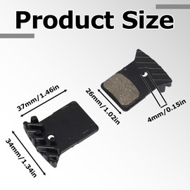 Disc Brake Pads Ceramic Bike Brake Pads with Cooling Fin Heat-Resistant Bicycle Replacement Pad for Shimano Deore XT LX SLX J02a J03a J03c Road Hybrid City Bike