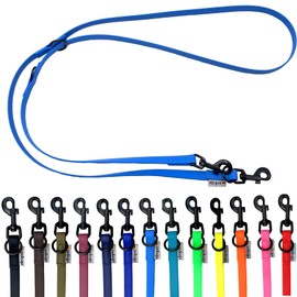 Biothane Dog Lead Black Hook Adjustable for Small Dogs / Large Dogs 2 m / 2.40 m / 2.80 m / 3.50 m / 5 m (Light Blue, 2.80 m x 16 mm)