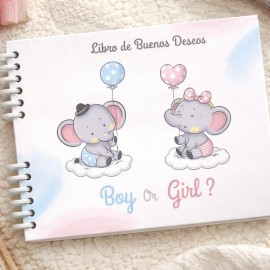 Libro De Buenos Deseos Baby Shower / Revelación / Nacimiento