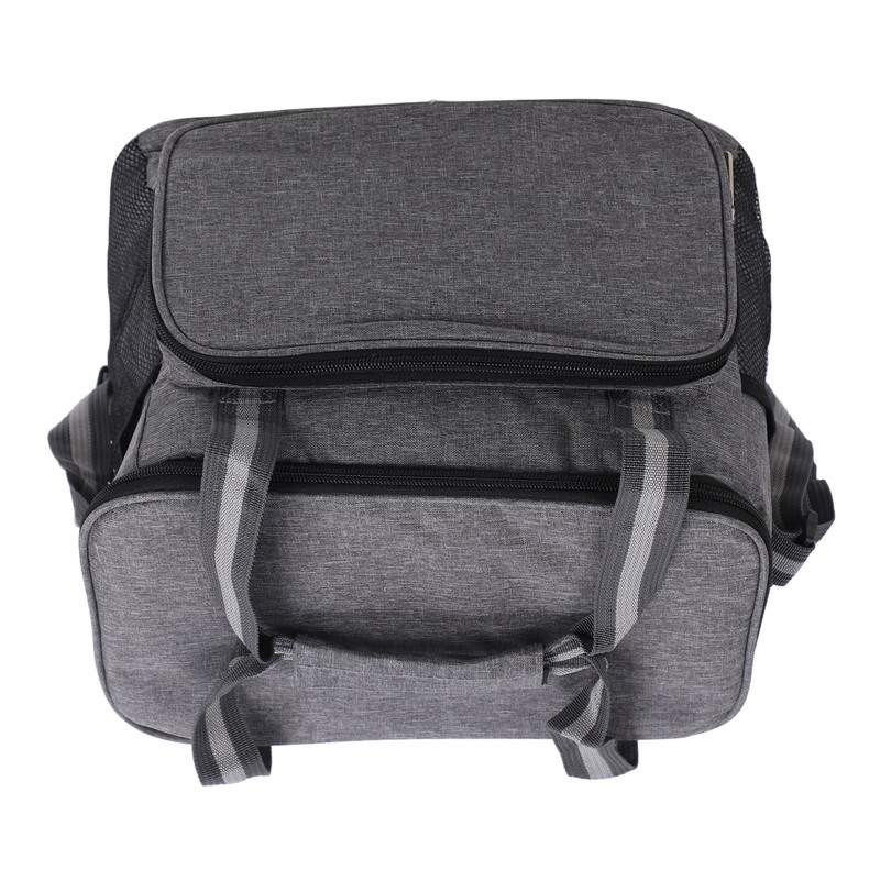 Insulated Lunch Bag Grey Oxford Cloth 15L High Capacity Insulated