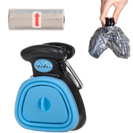 Portable Dog Poop Scoop,Dog Waste Pick Up,Pup Poop Scoop with Bag Container,for Walking Large and Small Dogs Outside Yard or Travel Outdoors