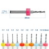 Saipor 1.1-2.0mm PCB Drill Bit, CNC Engraving Drill Bit, Carbide