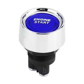 12V-24V 50A Car Vehicle Engine Start Push Button Switch Ignition Starter Blue LED