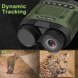 Folgtek Digital Night Vision Binocular 40MP image 2.5K video with 3" IPS screen Starlight Distance to 300M for Hunting Fishing Camping Climbing at Night