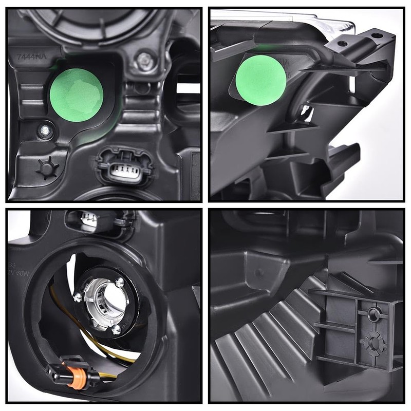 CHEDA Front Headlights Assembly Headlamp, Compatible with 2015 2016 2017