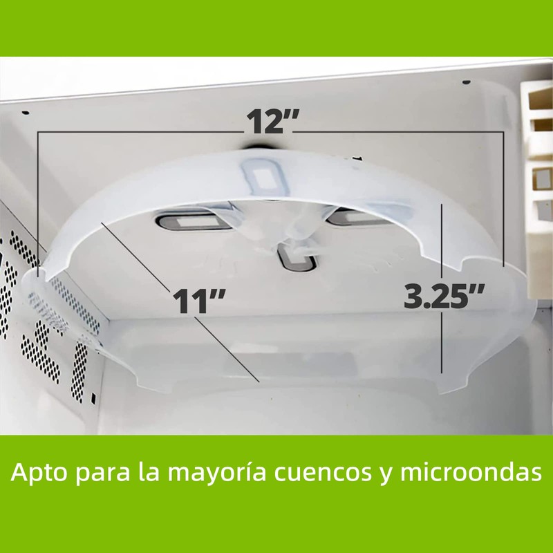 PEIONO Tapa para Microondas, Protector Magnético para Salpicaduras de Microondas