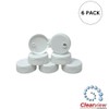 CLEARVIEW CONTAINERS Honey Bear Replacement Lids (38mm White Flip Top