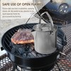 Camping Tea Kettle, 1.2L Stainless Steel Outdoor Hiking Percolator Coffee