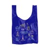 BAGGU Standard Eco Bag, Pattern, 100% Recycled, Tokyo MAP Cobalt