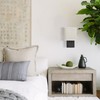 YUBOLE Industrial Wall Sconces Black Bedroom Wall Lamp with Khaki