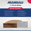 3 FT Oak Overlap Edging – Unfinished 1 3/8" Wide
