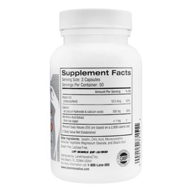 Lane Innovative - AdvaCAL 1000, Advanced Calcium Supplement, Easy to Swallow Extra Small Capsule, Supports Increased Bone Density (50 Servings)