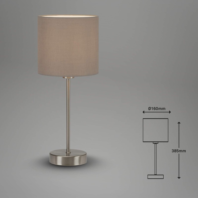 Briloner Leuchten Table Lamp / Bedside Lamp / Desk Lamp,