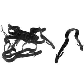 10x Fire Clips for 9-11mm Round Cable Black - Indoor or Outdoor - 18th Edition - UK Made