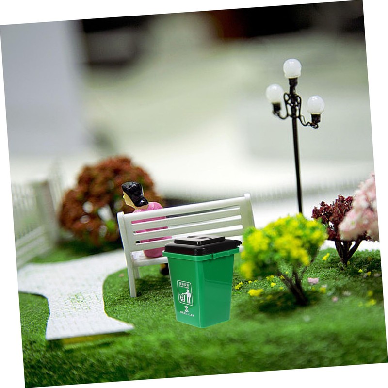 Hohopeti Miniature Garbage Can Model Educational Thickened Desktop Waste Bin