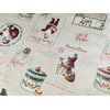 Karina Home Christmas Santa Claus Cream PVC Vinyl Wipe Clean