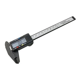 mitas ER-DGVC Digital Caliper Digital Caliper Measuring Up to 6.1 inches (155 mm) / Inch Switching, Carbon, Carbon Fiber-made, Liquid Crystal, Tool, Lightweight, Outer Diameter, Inner Diameter, Depth, Steps, Size, Millimeters, Reset, Digital Display, Do-