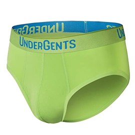 UnderGents Men's Brief Underwear - Underwear Comfort For Men (no whitey tightie) (Tomatillo Size 2XL)