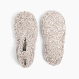 Brookstone Plush Footies - Slippers with Memory Foam Insole - Ultra-Soft Sherpa Footies for Indoor Wear, Non-Skid Sole, One-Size-Fits-Most, Machine Washable Slippers for Women