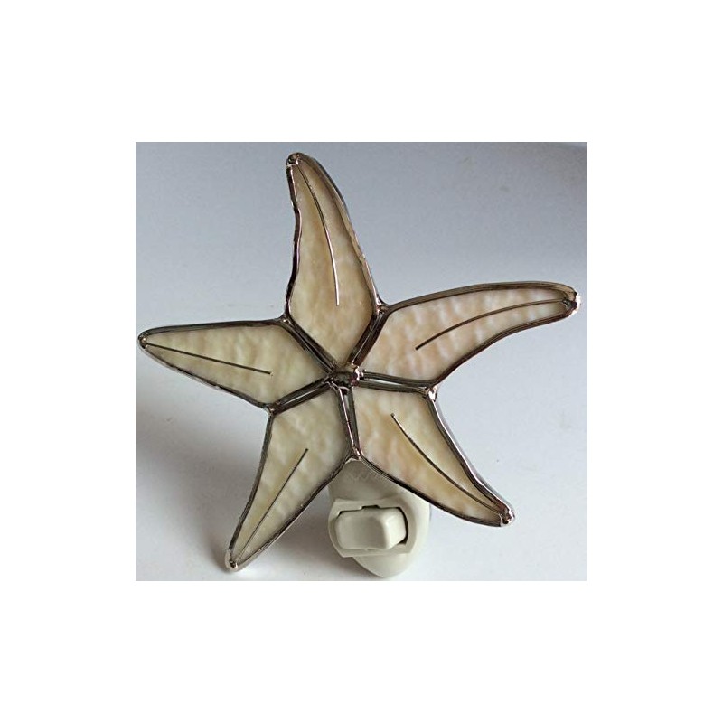 Starfish Star Fish Night Light – Real Stained Glass with