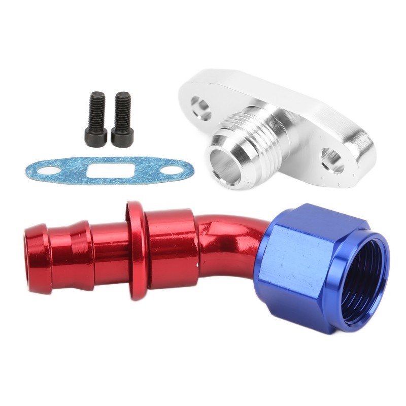 AN10 Turbo Oil Return Drain Flange 45 Degree Replacement for