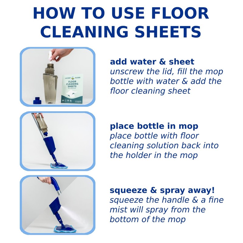 Lucent Globe Floor Cleaning Sheets – Pack of 5 |