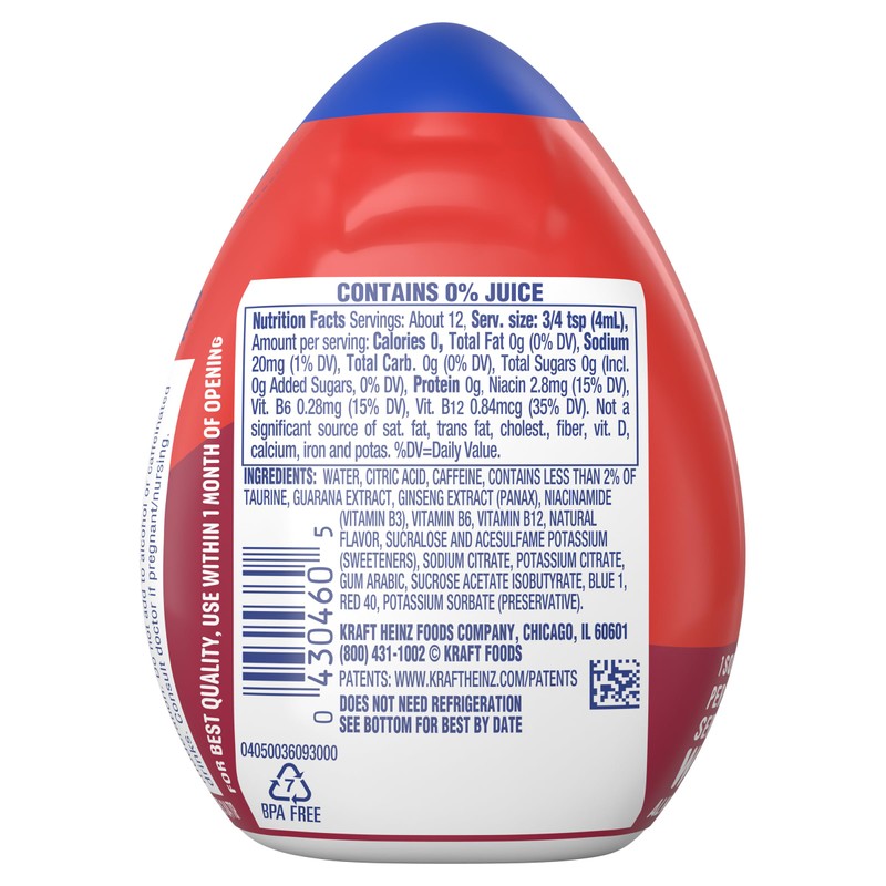 MiO Energy Black Cherry Liquid Water Enhancer, Caffeinated, 1.62 Fl