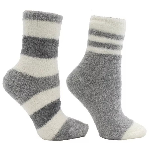 AROMASOLES 2 PK VELVET SLIPPERS SOCKS- ROSE & SHEA BUTTER