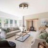 16 Inch Farmhouse Flush Mount Ceiling Light With Seeded Glass,
