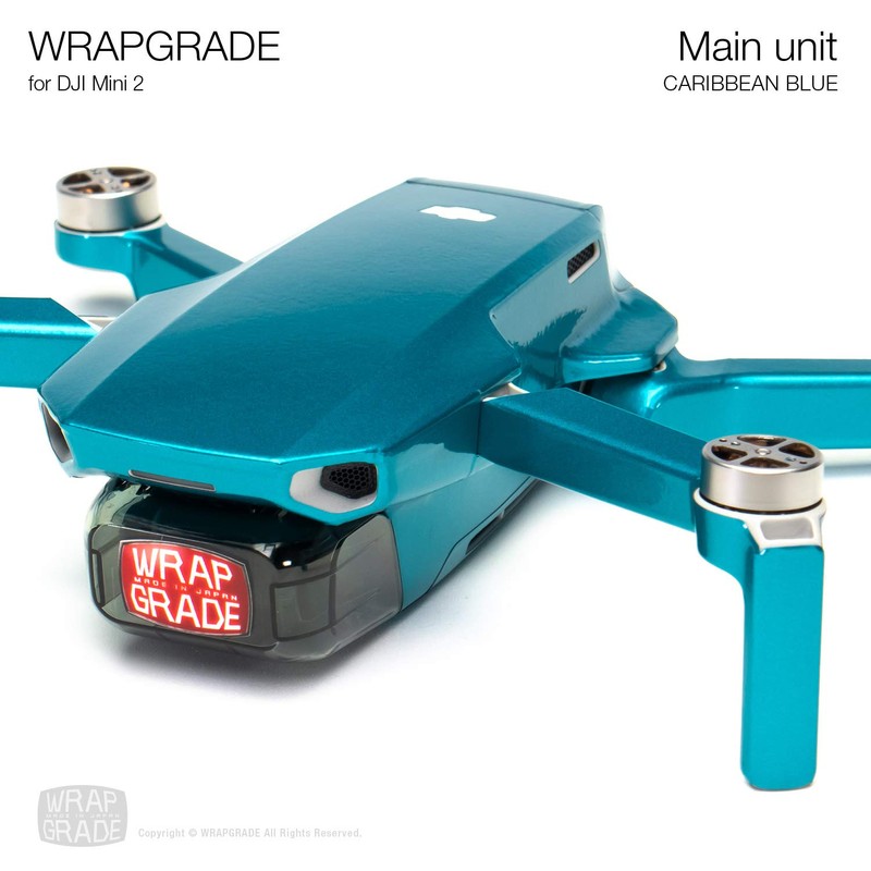 WRAPGRADE Skin Sticker Set Compatible with DJI Mini 2 (Caribbean