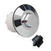 Replacement Chrome Toilet Flush Button & Spare Bellow Set Fits