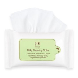 Pixi Beauty Milky Cleansing Cloths | Cleansing, Soothing, and Hydrating Disposable Face Towelettes| Pack of 10 Face Wipes