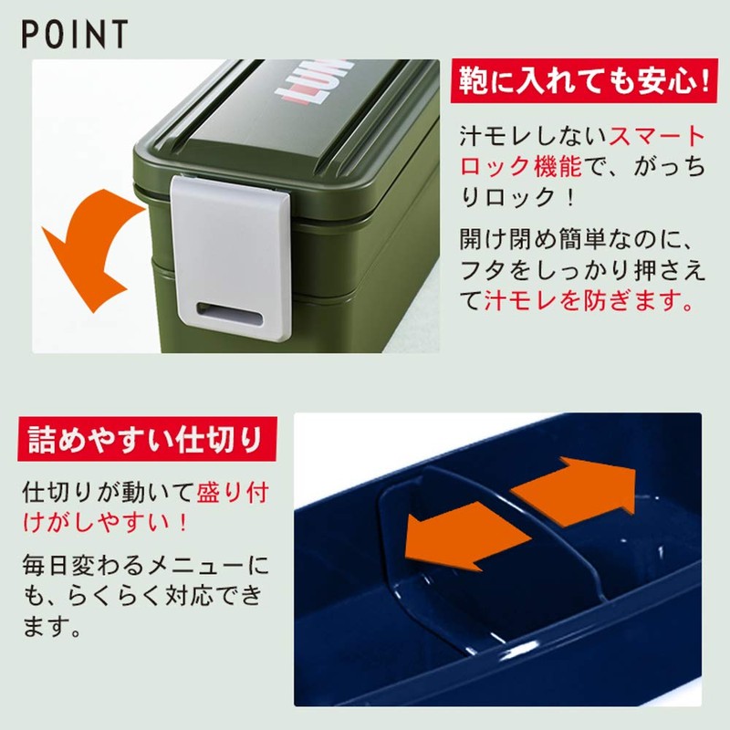 Asbel LD-T740 Lantas LD Lunch Box, Navy 3523