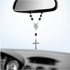 MaMeMi Car Rosary Carved Wooden Bead with Clasp Christopher and