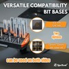 SpeTool Router Bit Storage Rack, Versatile 14 Bit Bases for