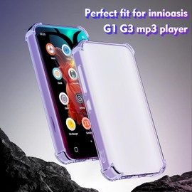 Aippdo Case for innioasis G1 G3 Mp3 Player,TPU Clear Cover for Mp3 Player Anti-Scratch Shock Absorption 4.0 inch Case Crystal Clear.