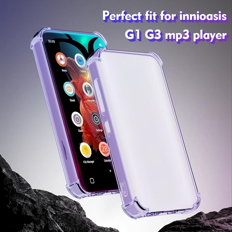 Aippdo Case for innioasis G1 G3 Mp3 Player,TPU Clear Cover