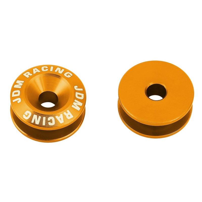 Pack of 4 - Anodized Aluminum Front/Rear Rivet Style Bumper